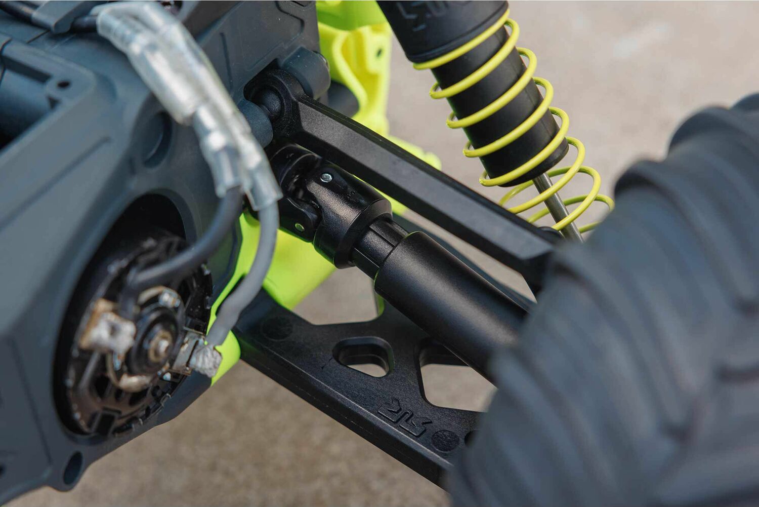 1/10 GORGON 4X2 MEGA 550 Brushed Monster Truck RTR with Battery & Charger, Yellow